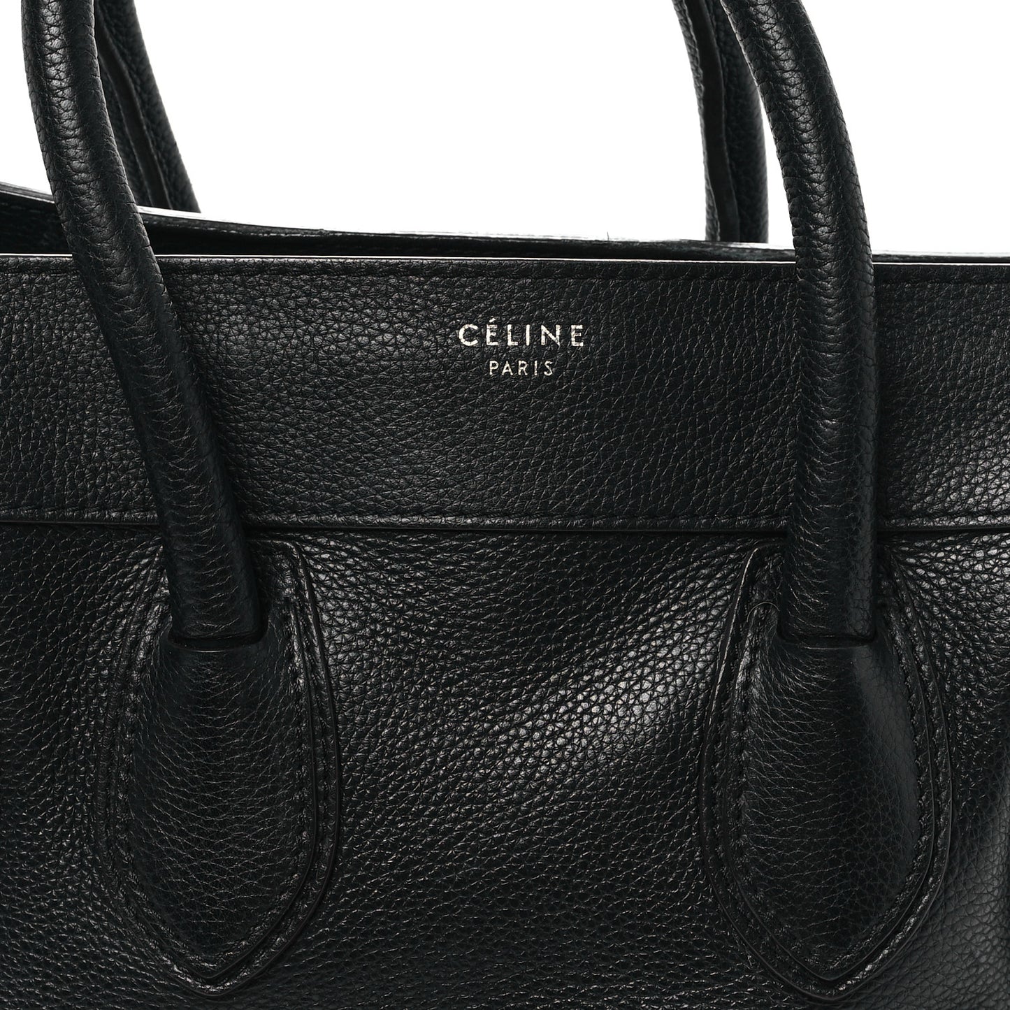 Drummed Calfskin Mini Luggage Black