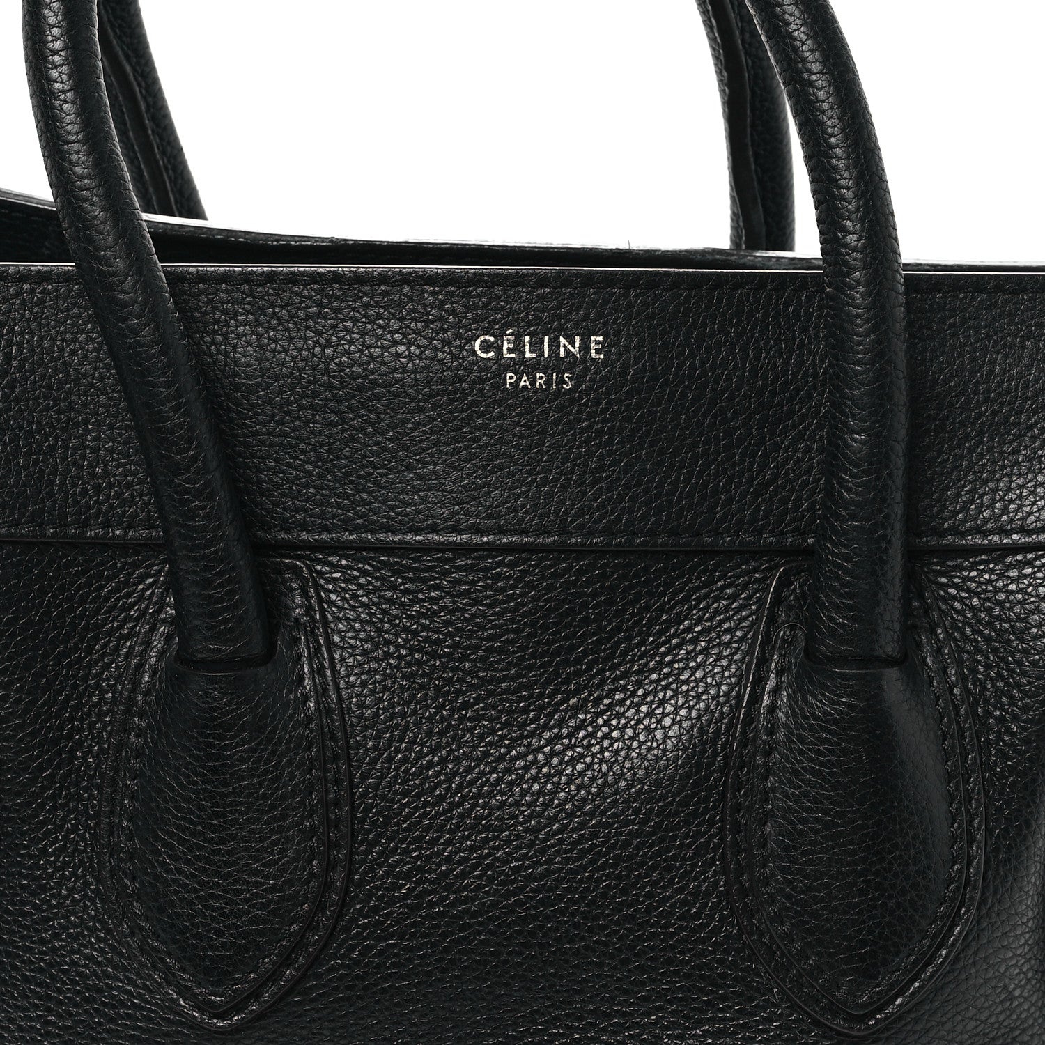 Celine Drummed Calfskin Mini Luggage Black 7 of 12