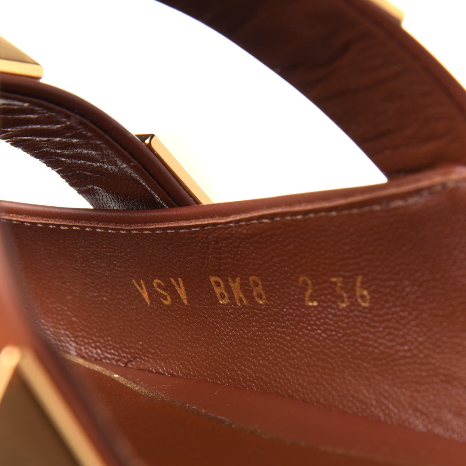 Valentino Garavani Calfskin Roman Stud Flat Mules 36 Selleria 10 of 11