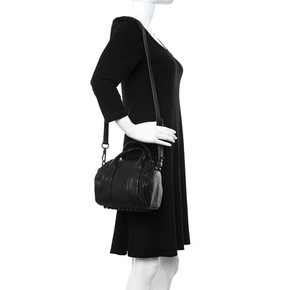 Alexander Wang Pebbled Lambskin Mini Rockie Black Matte Black Hardware 2 of 9