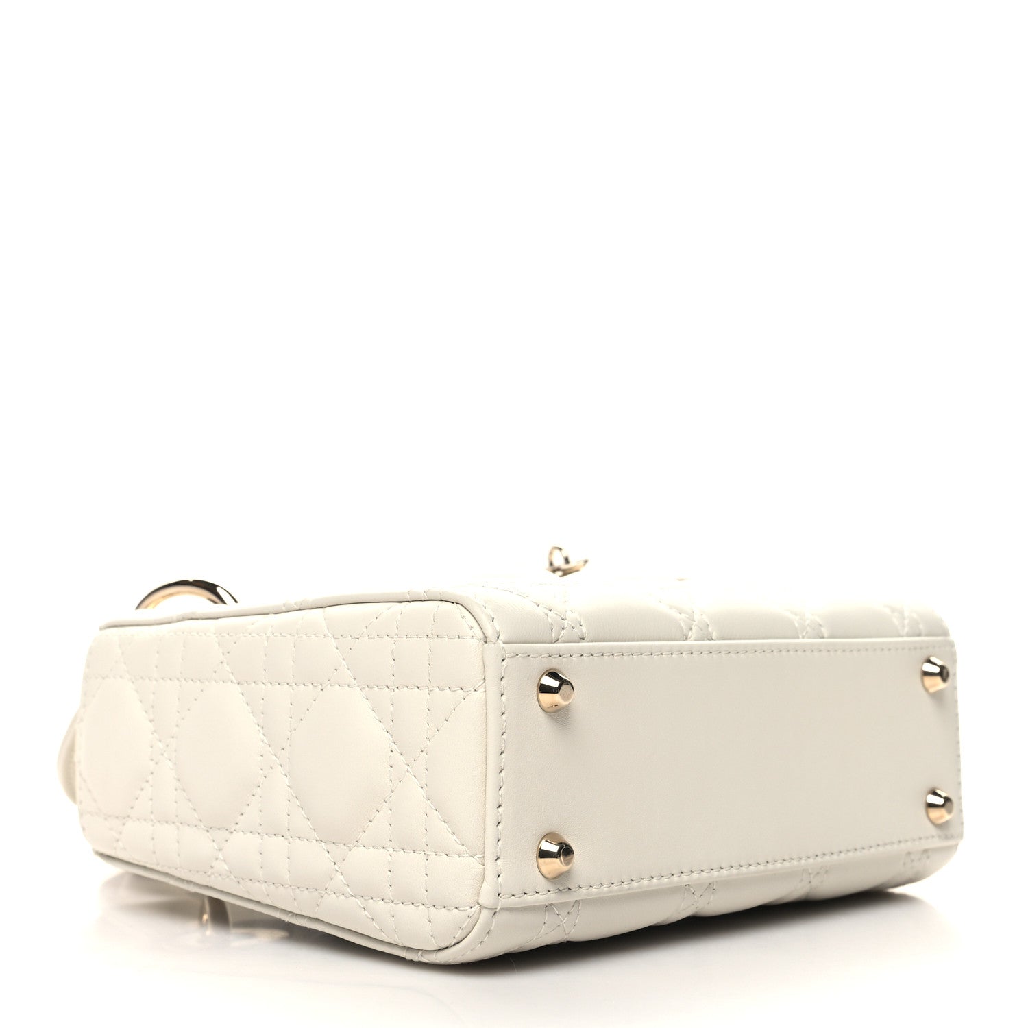 Christian Dior Lambskin Cannage Mini Lady Dior White 4 of 9