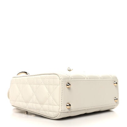 Christian Dior Lambskin Cannage Mini Lady Dior White 4 of 9