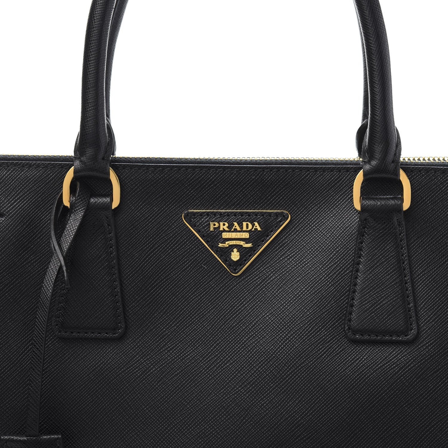 Prada Saffiano Large Galleria Double Zip Tote Black 11 of 12
