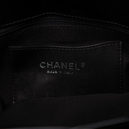 Chanel Patent Quilted Medium Just Mademoiselle Bowling Bag Black 8 of 10