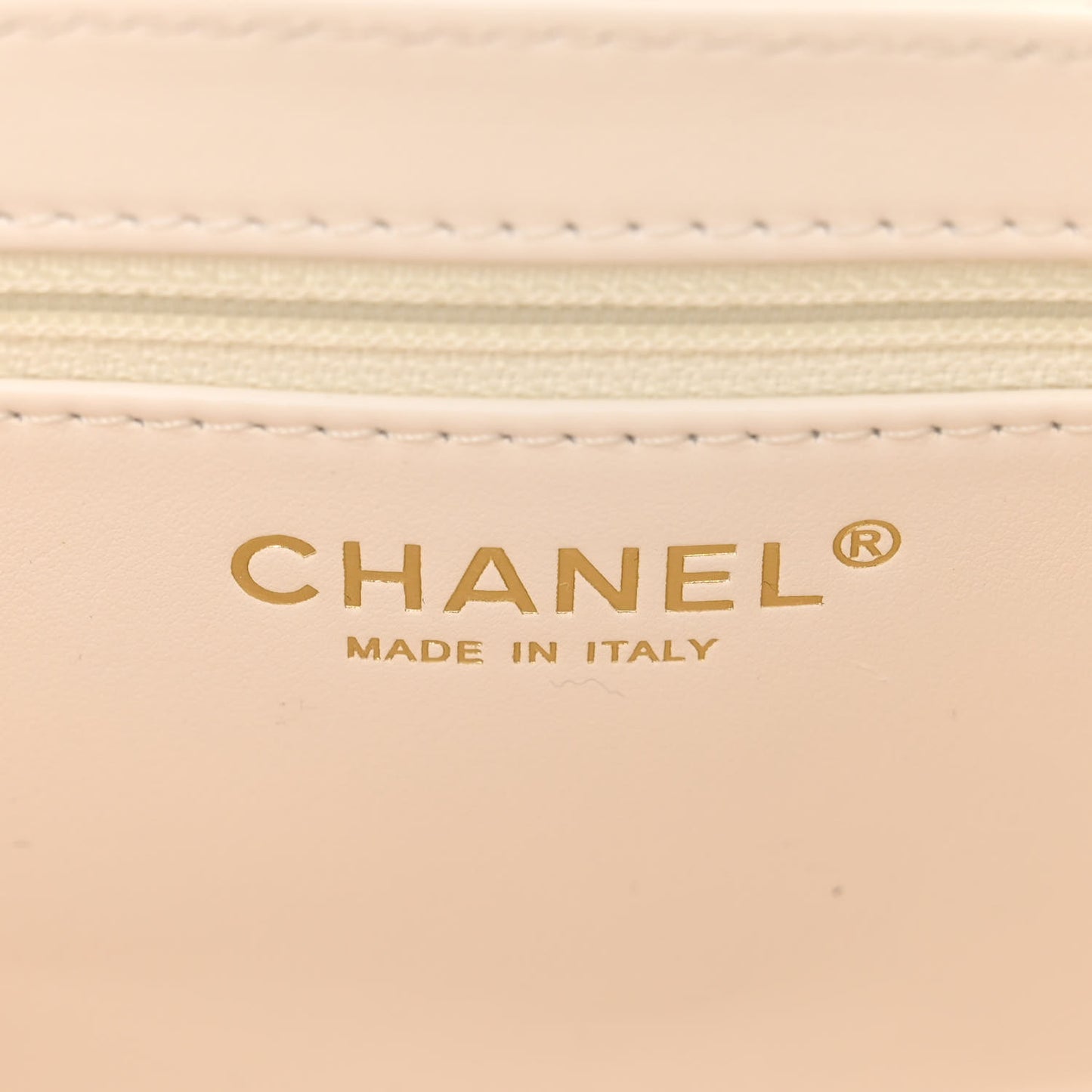 Shiny Aged Calfskin Quilted Nano Kelly Shopper White