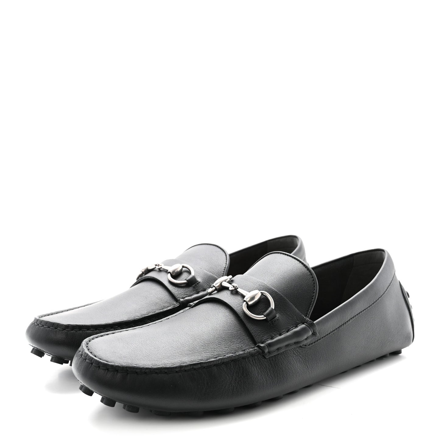 Soft Clove Calfskin Mens Horsebit Driver Loafers 11 Black