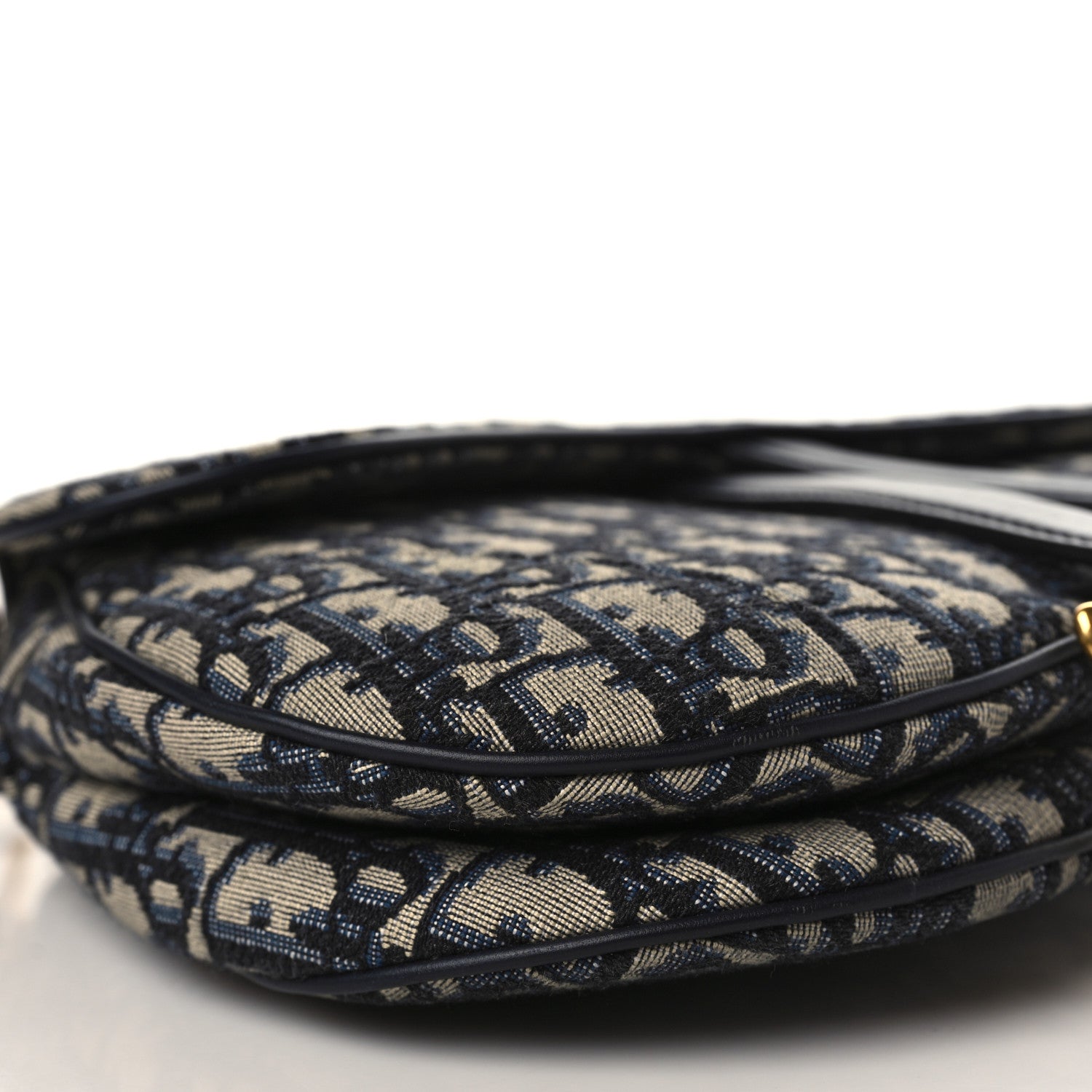 Christian Dior Oblique Saddle Bag Blue 8 of 9
