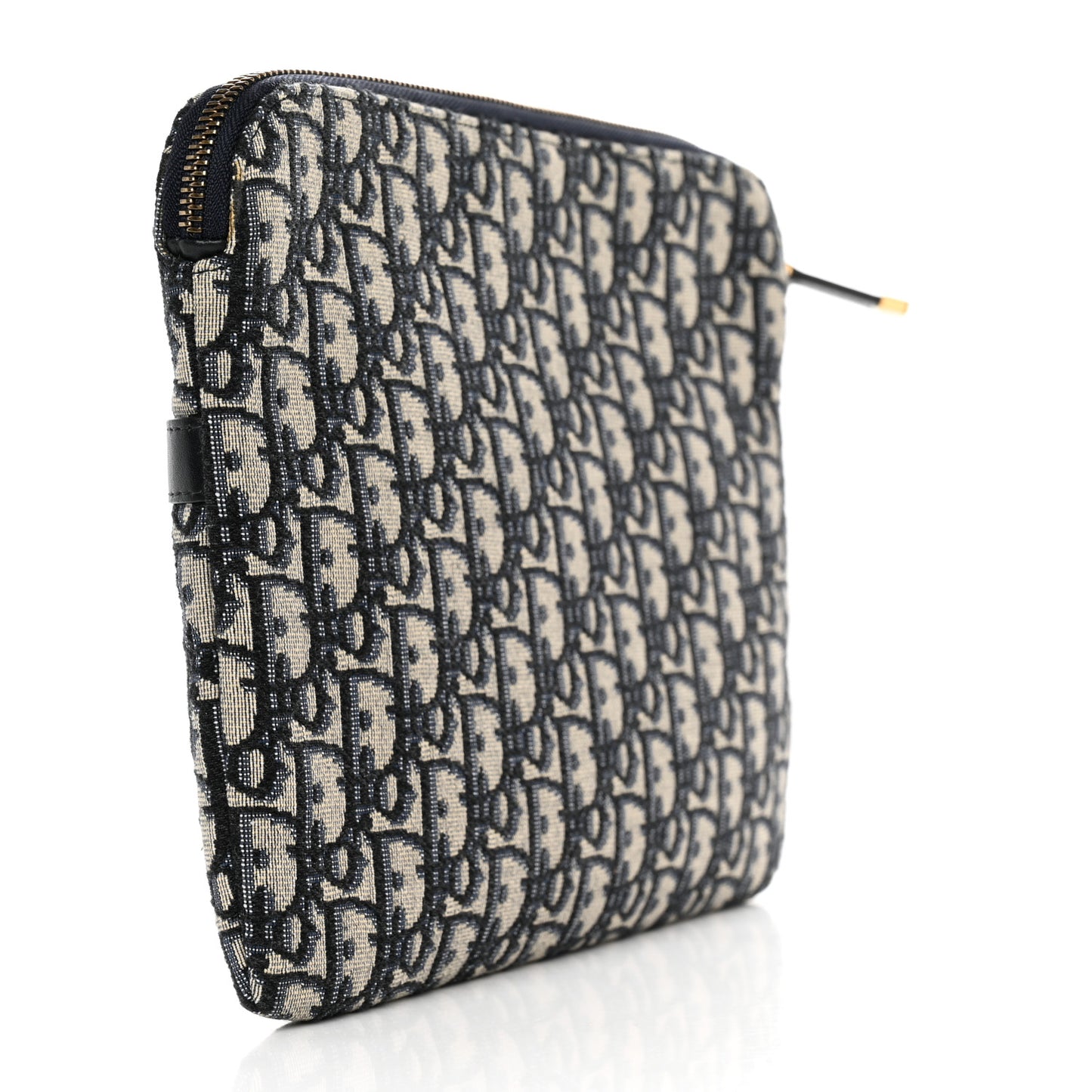 Oblique Pouch Clutch Blue