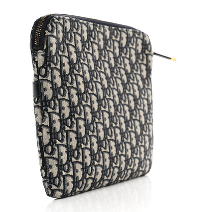 Christian Dior Oblique Pouch Clutch Blue 3 of 8