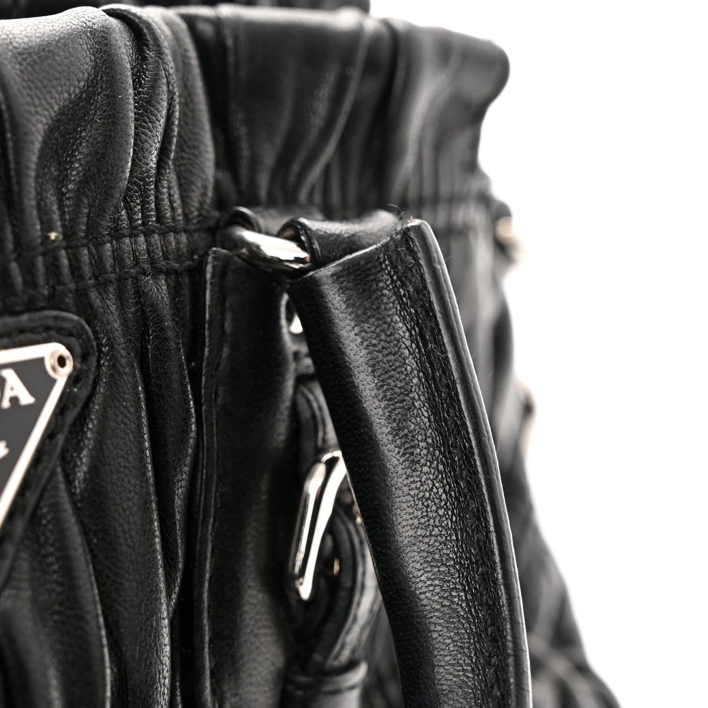 Nappa Gaufre Tote Black