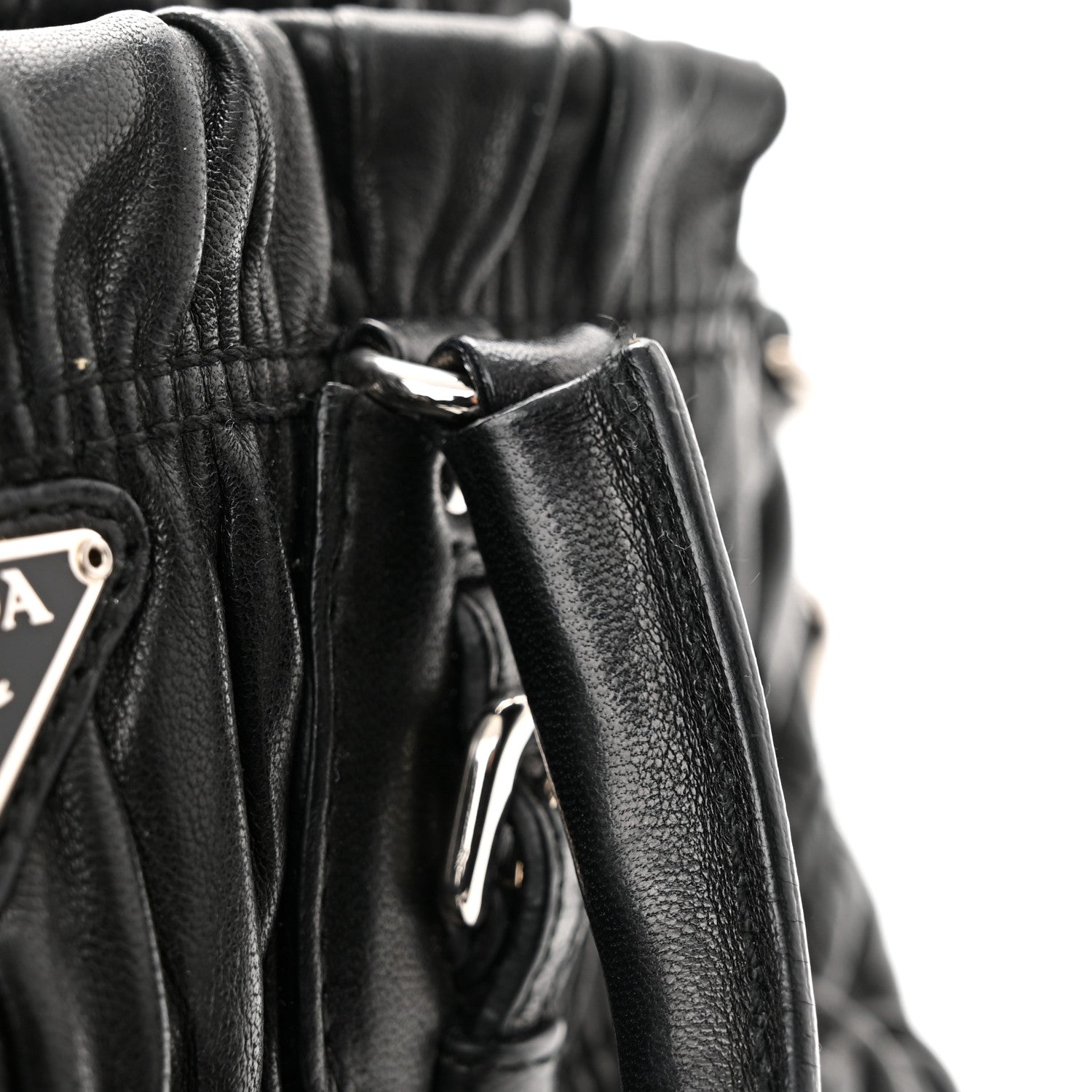 Prada Nappa Gaufre Tote Black 9 of 11