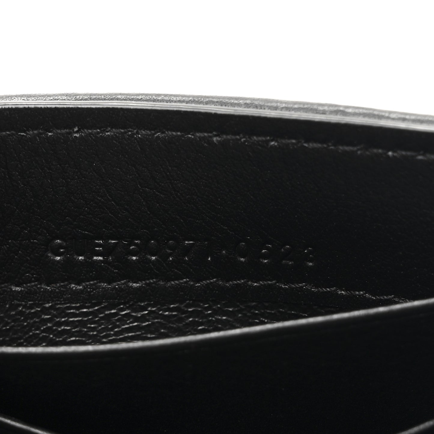 Calfskin Nylon Matelasse Chevron Small Monogram Envelope Wallet Black