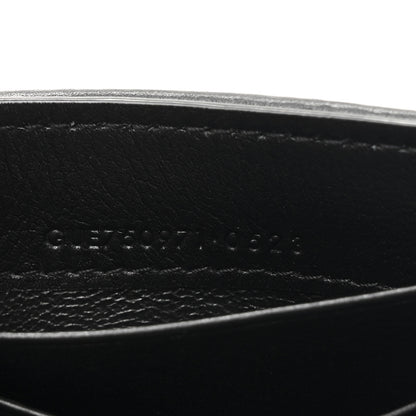 Saint Laurent Calfskin Nylon Matelasse Chevron Small Monogram Envelope Wallet Black 7 of 8