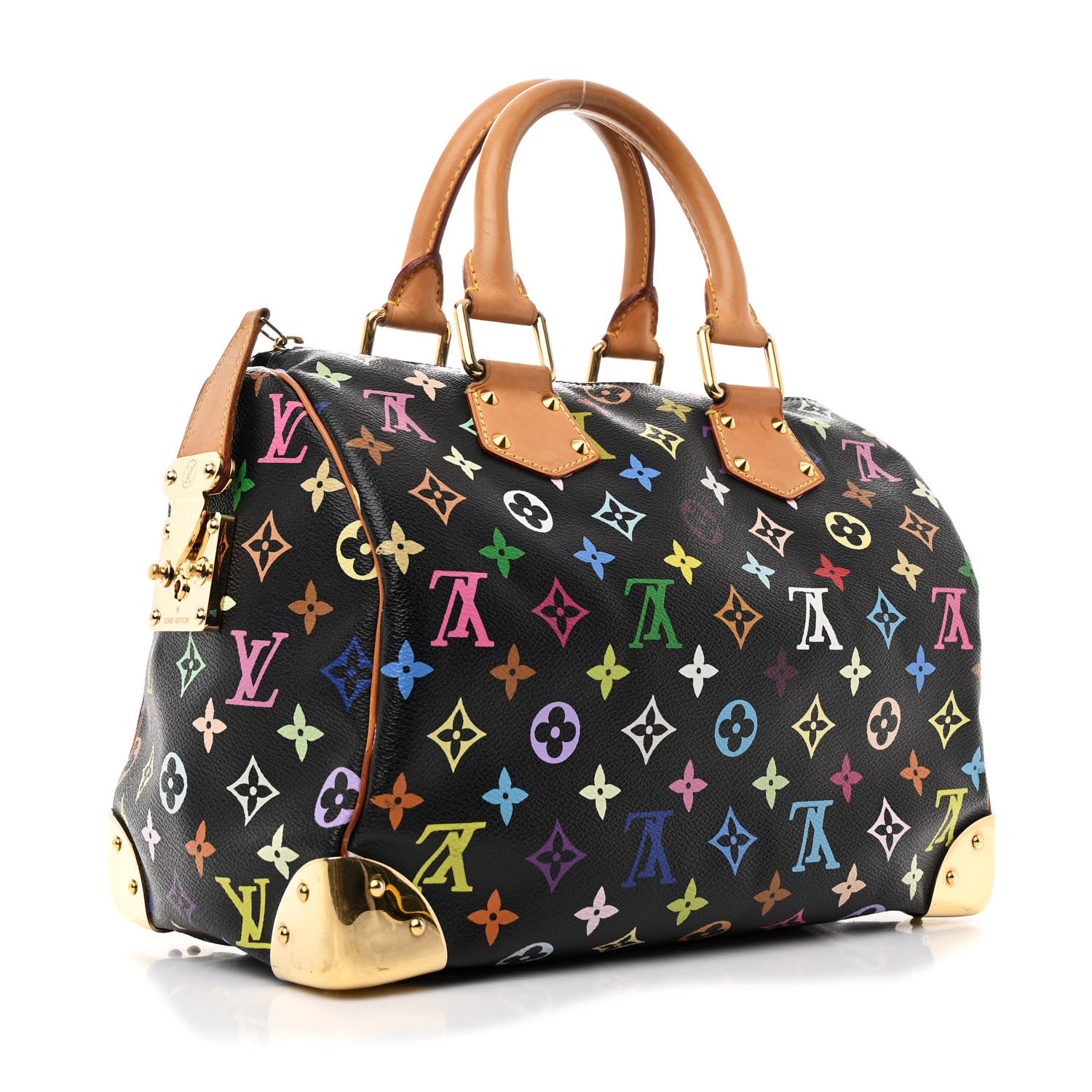 Louis Vuitton Monogram Multicolor Speedy 30 Black 3 of 12