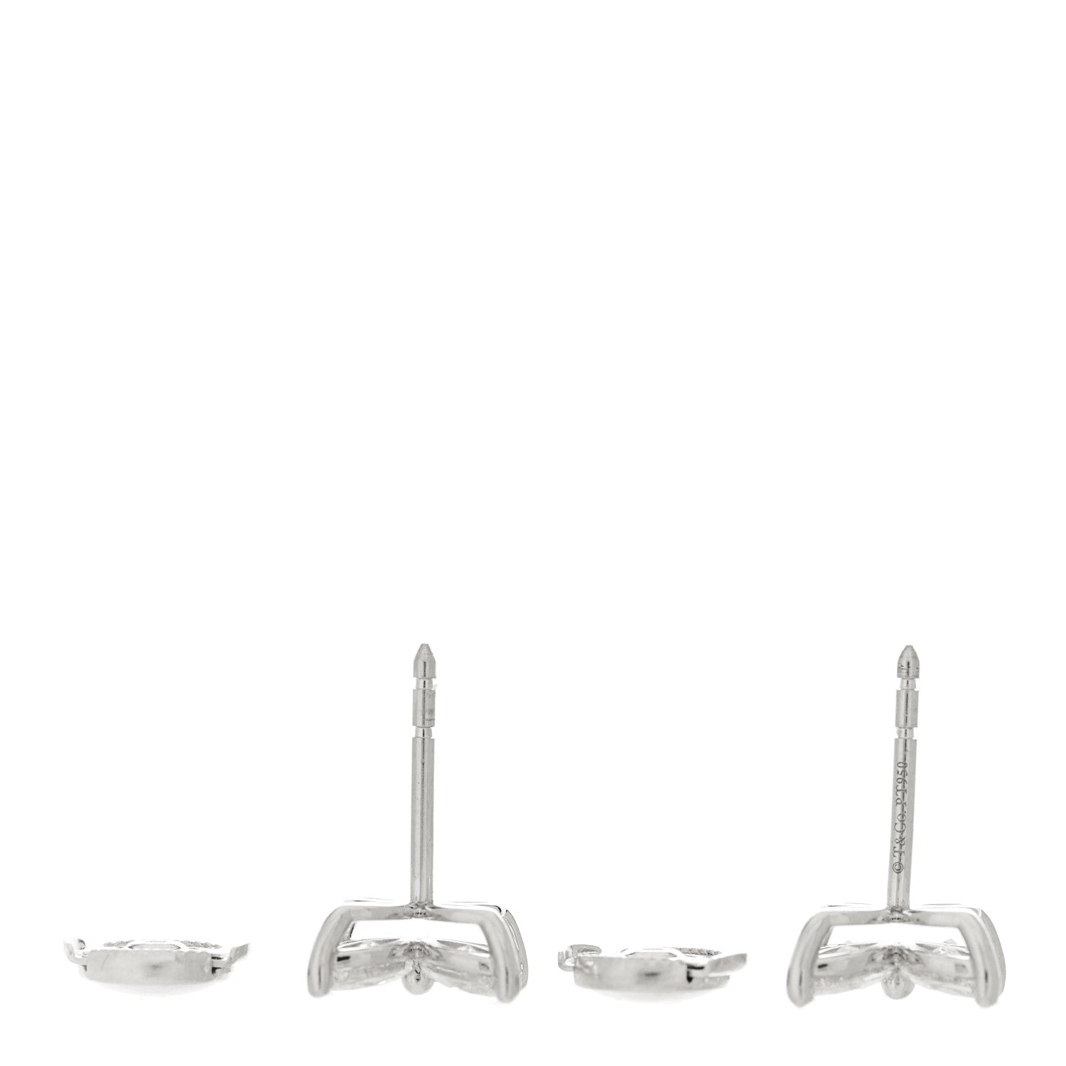 Tiffany Platinum Diamond Large Victoria Earrings 4 of 5
