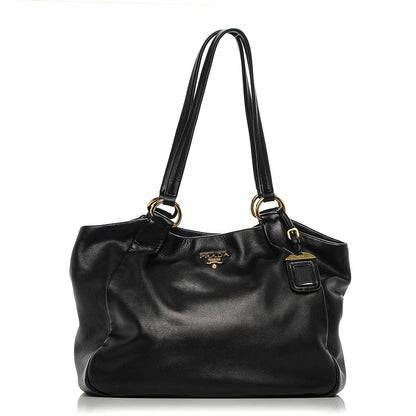 Prada Soft Calf Shoulder Bag Nero Black 1 of 10