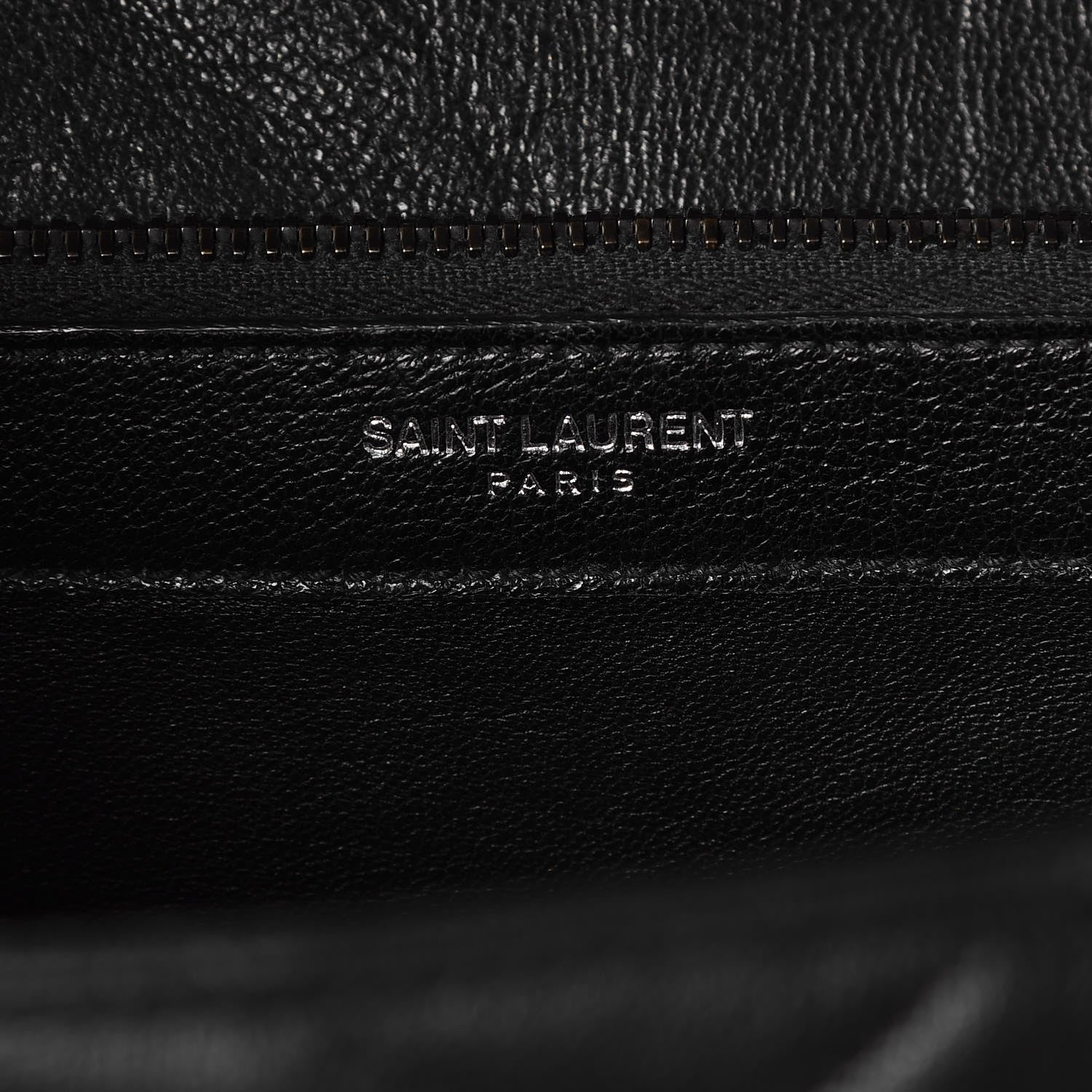 Saint Laurent Sheepskin Matelasse Chevron Monogram Monochrome Large College Satchel Black 6 of 9