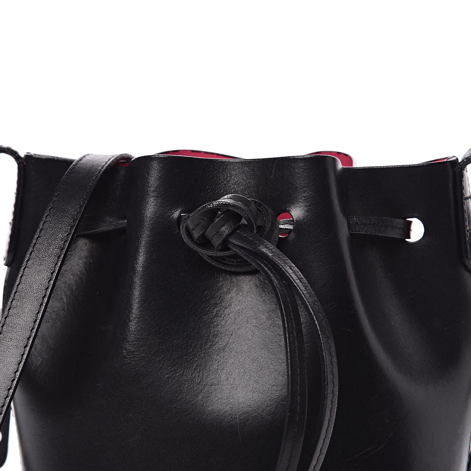 Mansur Gavriel Calfskin Mini Mini Bucket Bag Black Dolly 18 of 18
