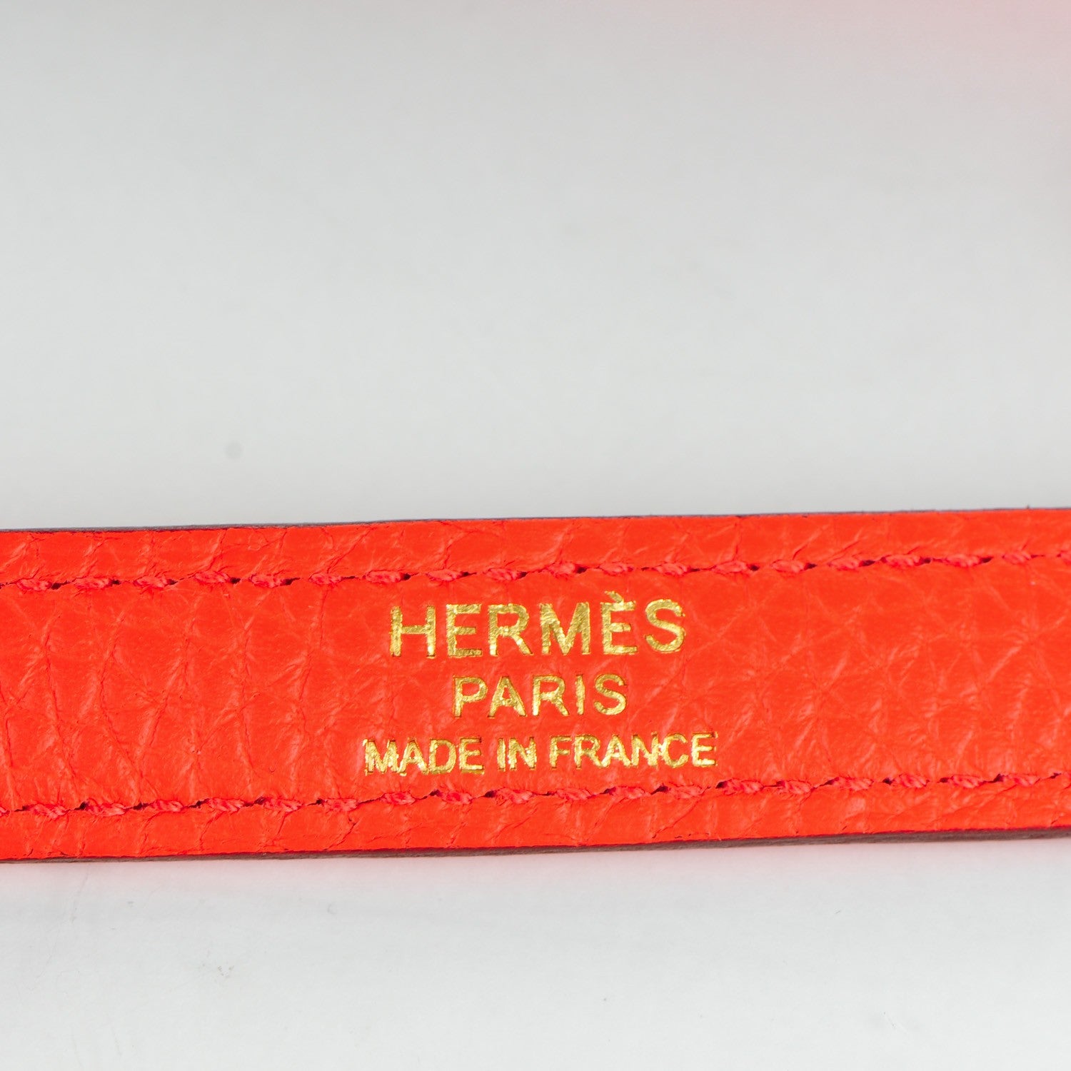 Hermes Taurillon Clemence Kelly Retourne 32 Orange Poppy 26 of 28