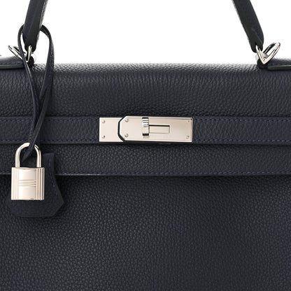 Hermes Togo Kelly Retourne 32 Bleu Nuit 8 of 10