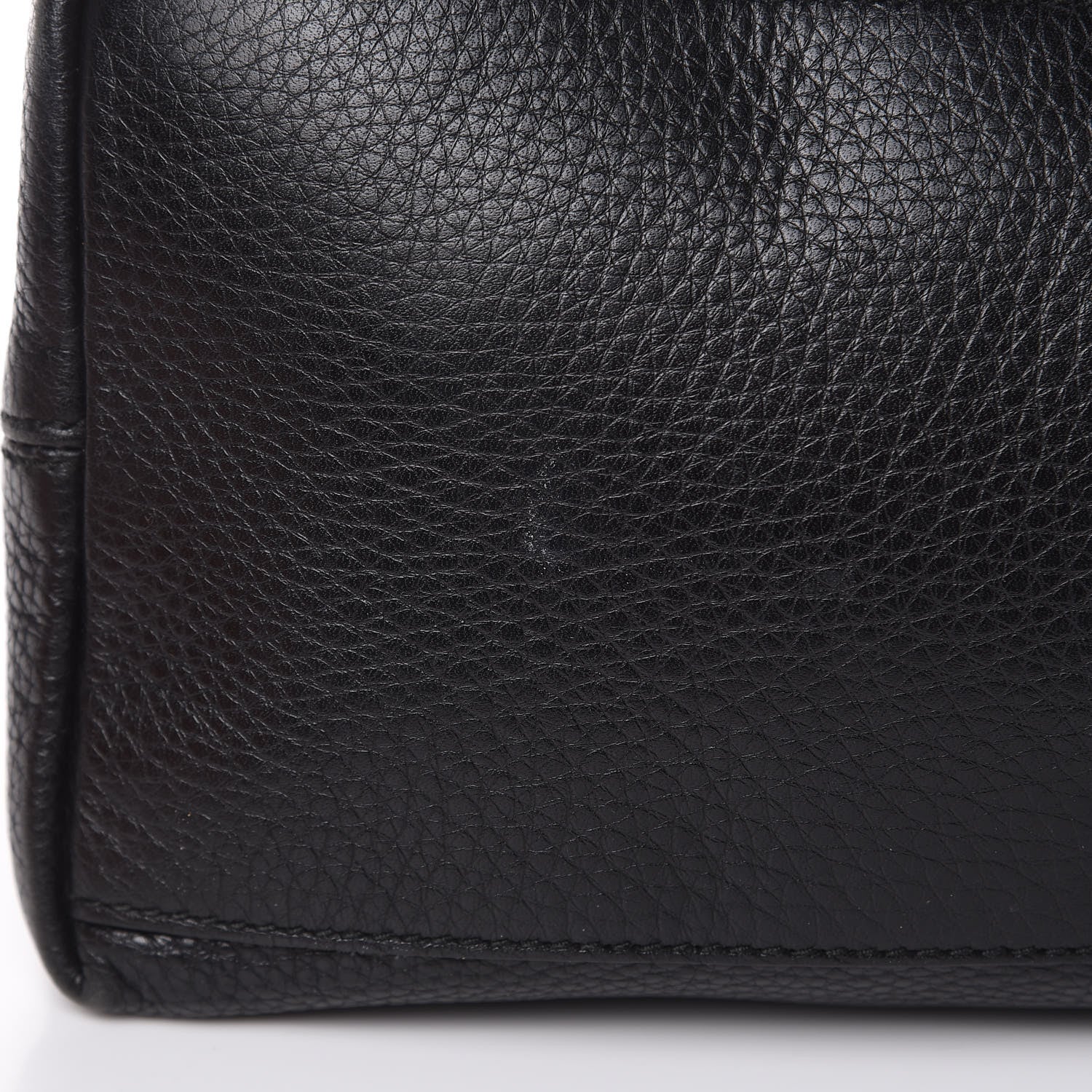 Gucci Pebbled Calfskin Medium Soho Chain Shoulder Bag Black 10 of 14
