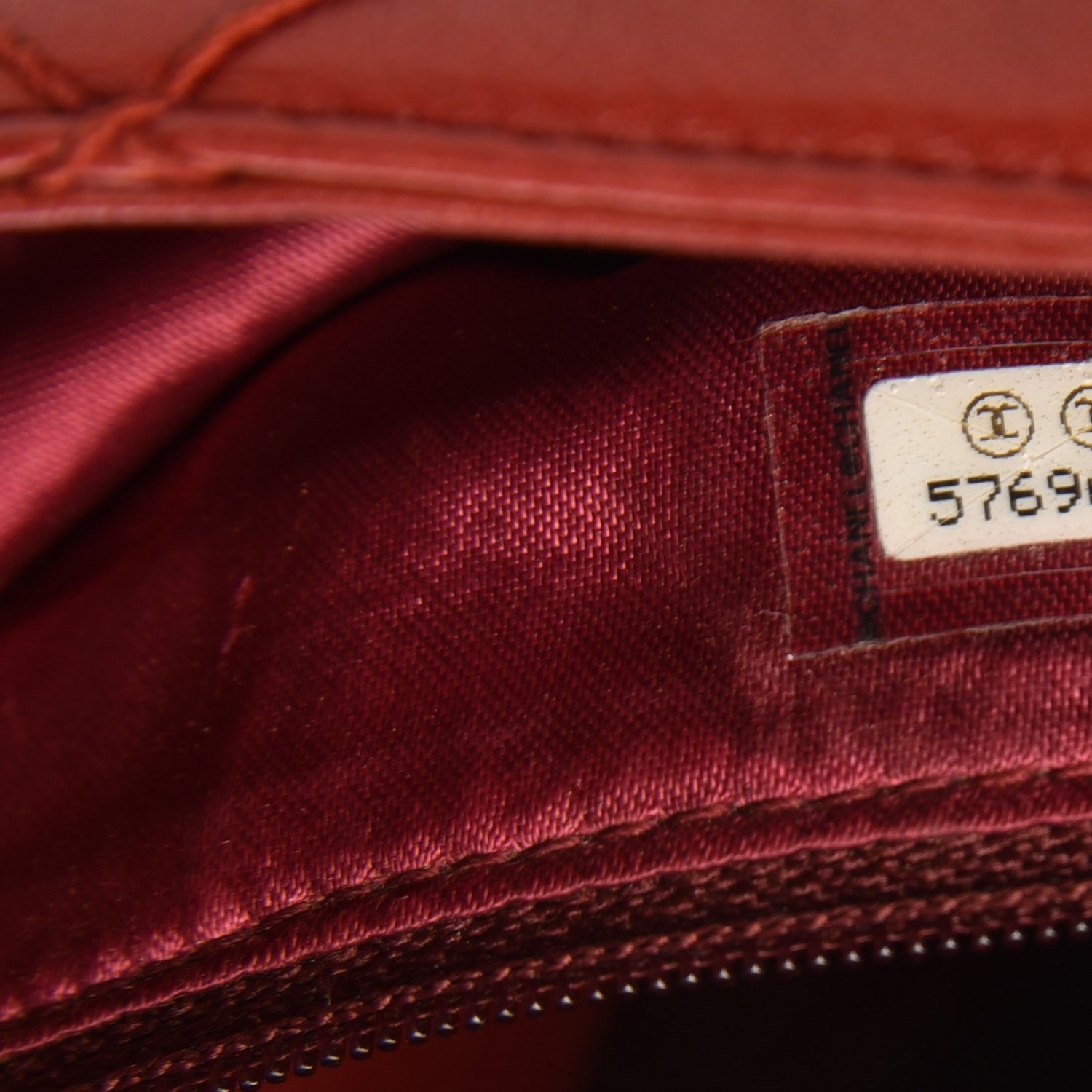 Chanel Lambskin Stitched Tassel Shoulder Bag Red 7 of 9