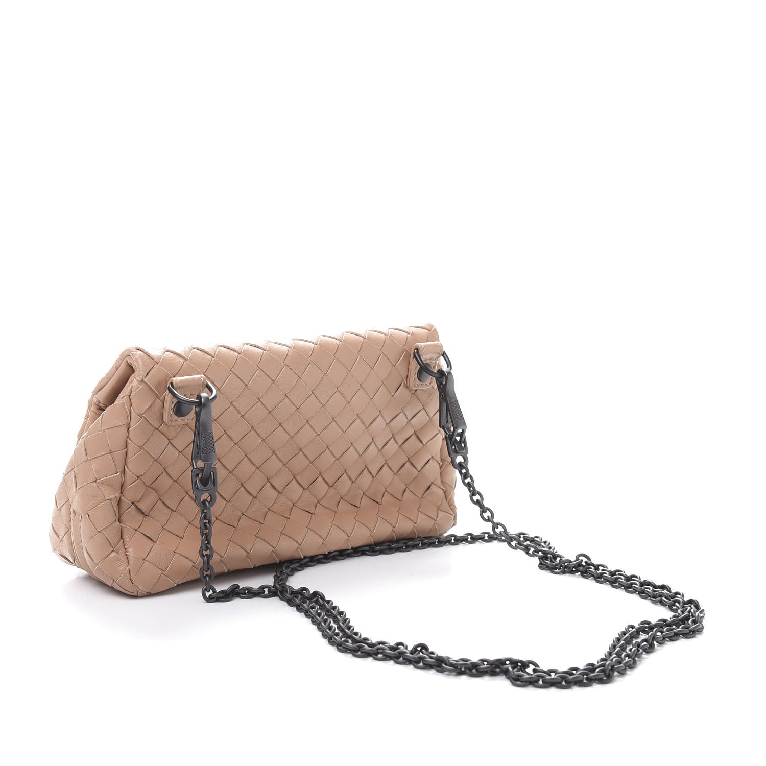 Bottega Veneta Nappa Intrecciato Mini Messenger Bag Mink 3 of 11