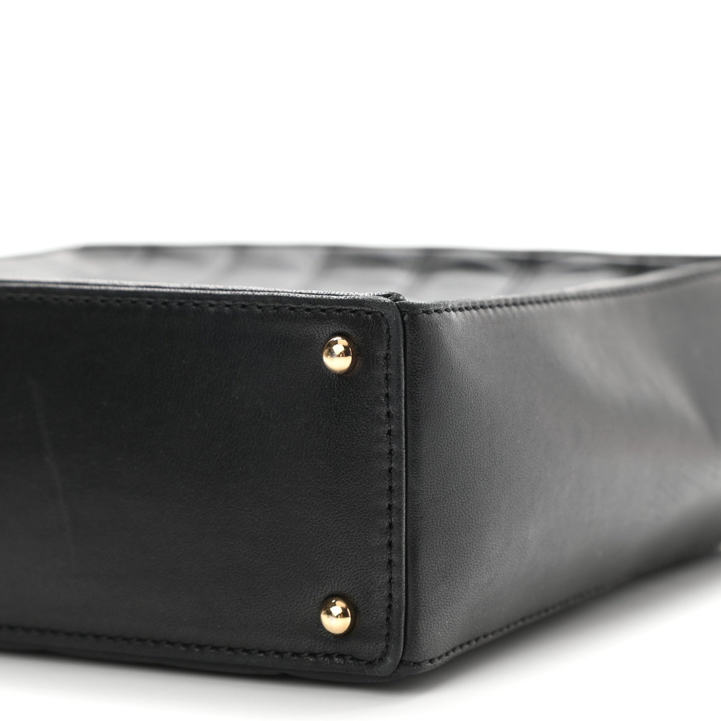 Lambskin Quilted Small Chocolate Bar Shoulder Bag Black