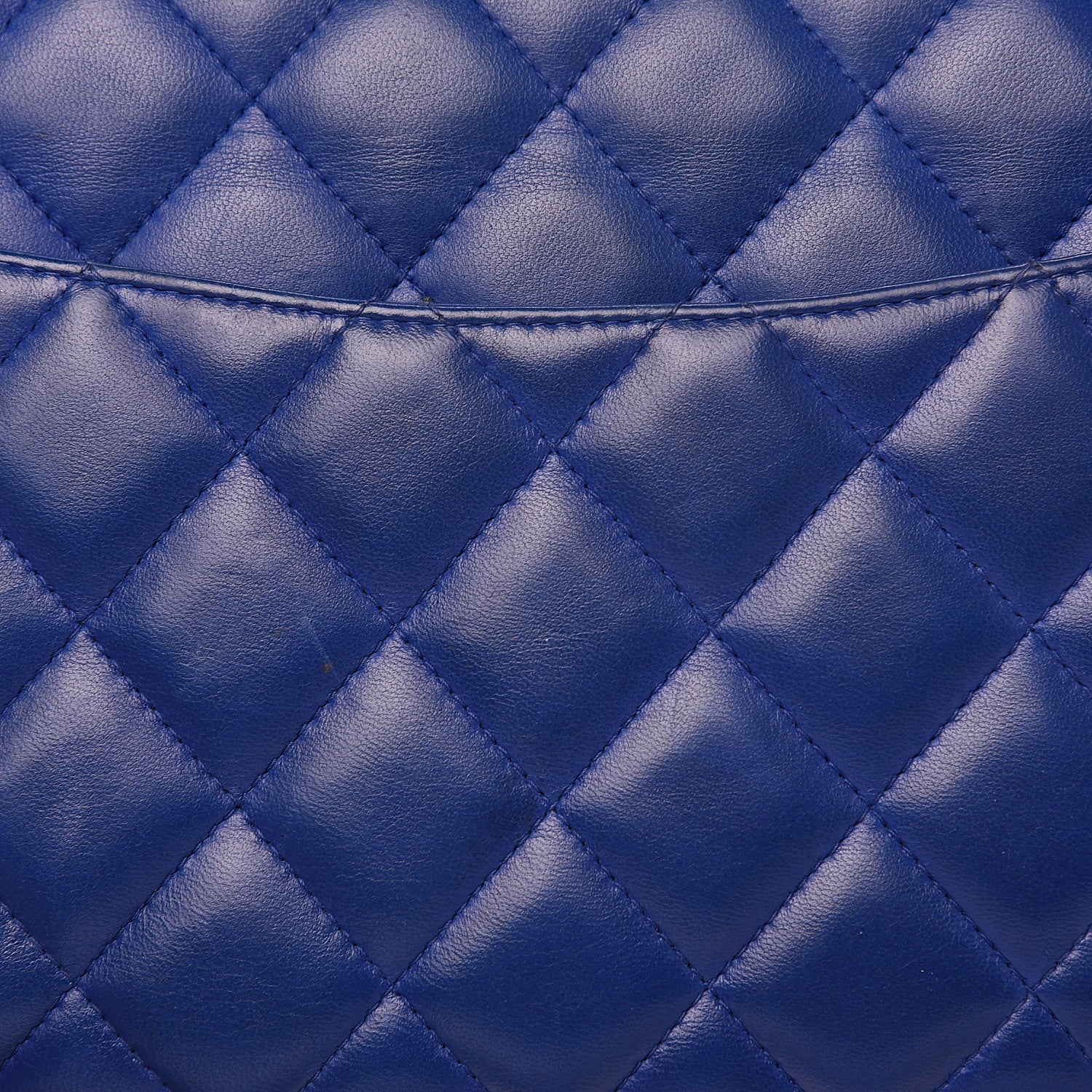 Chanel Lambskin Quilted Jumbo Double Flap Blue 19 of 20