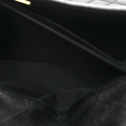 Chanel Grained Calfskin Quilted XXL Travel Flap Bag Black 7 of 12