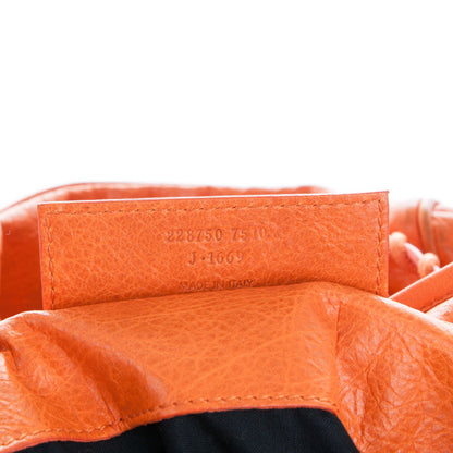 Balenciaga Agneau Classic Hardware S Sunday Tote Tangerine 8 of 14
