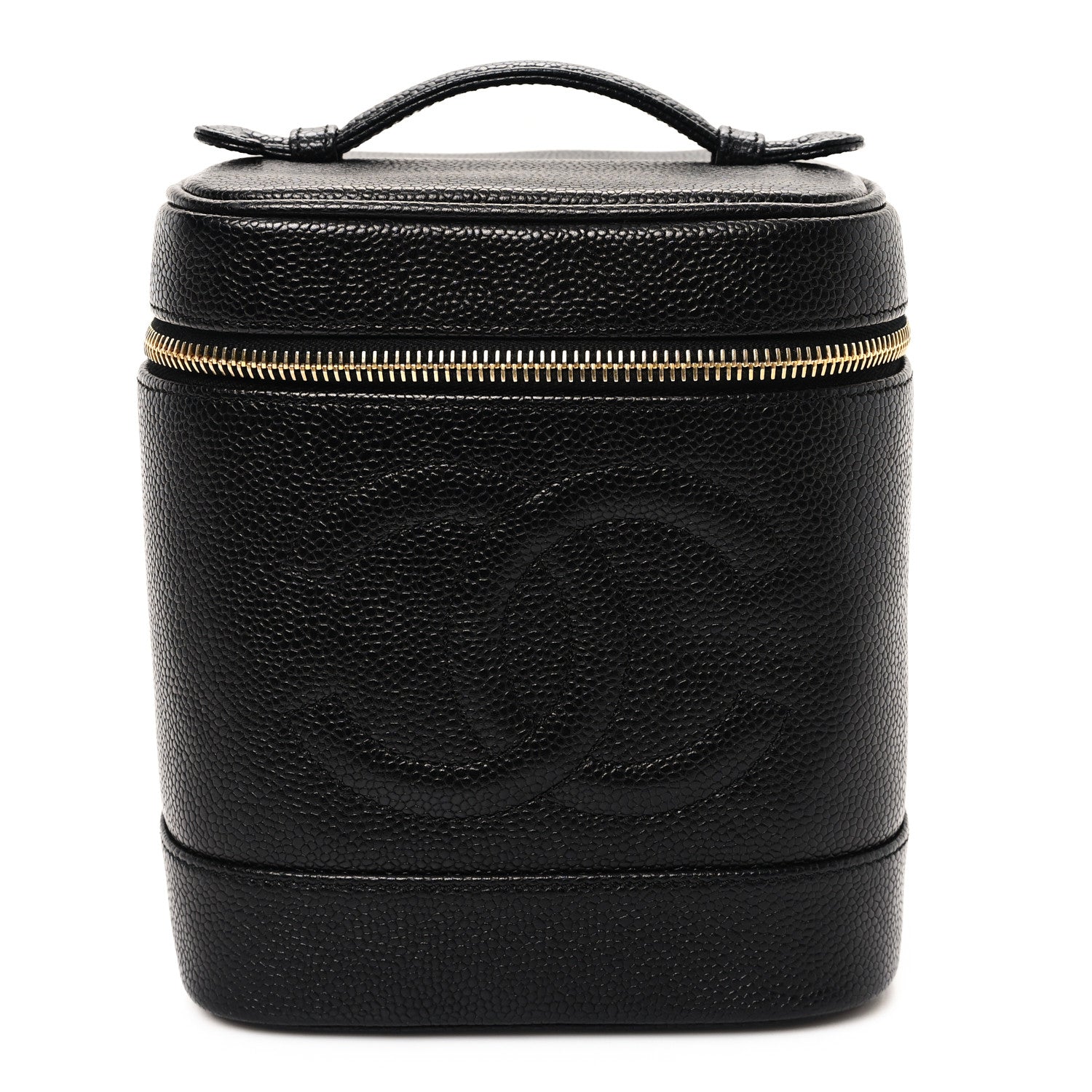 Chanel Caviar Vanity Cosmetic Case Black 1 of 8