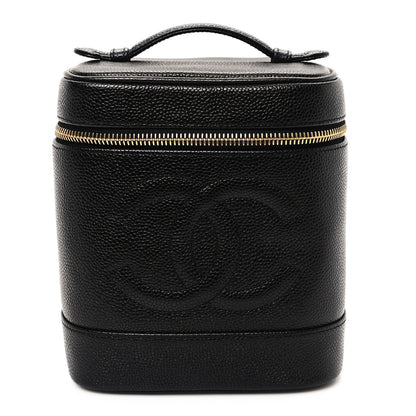 Chanel Caviar Vanity Cosmetic Case Black 1 of 8