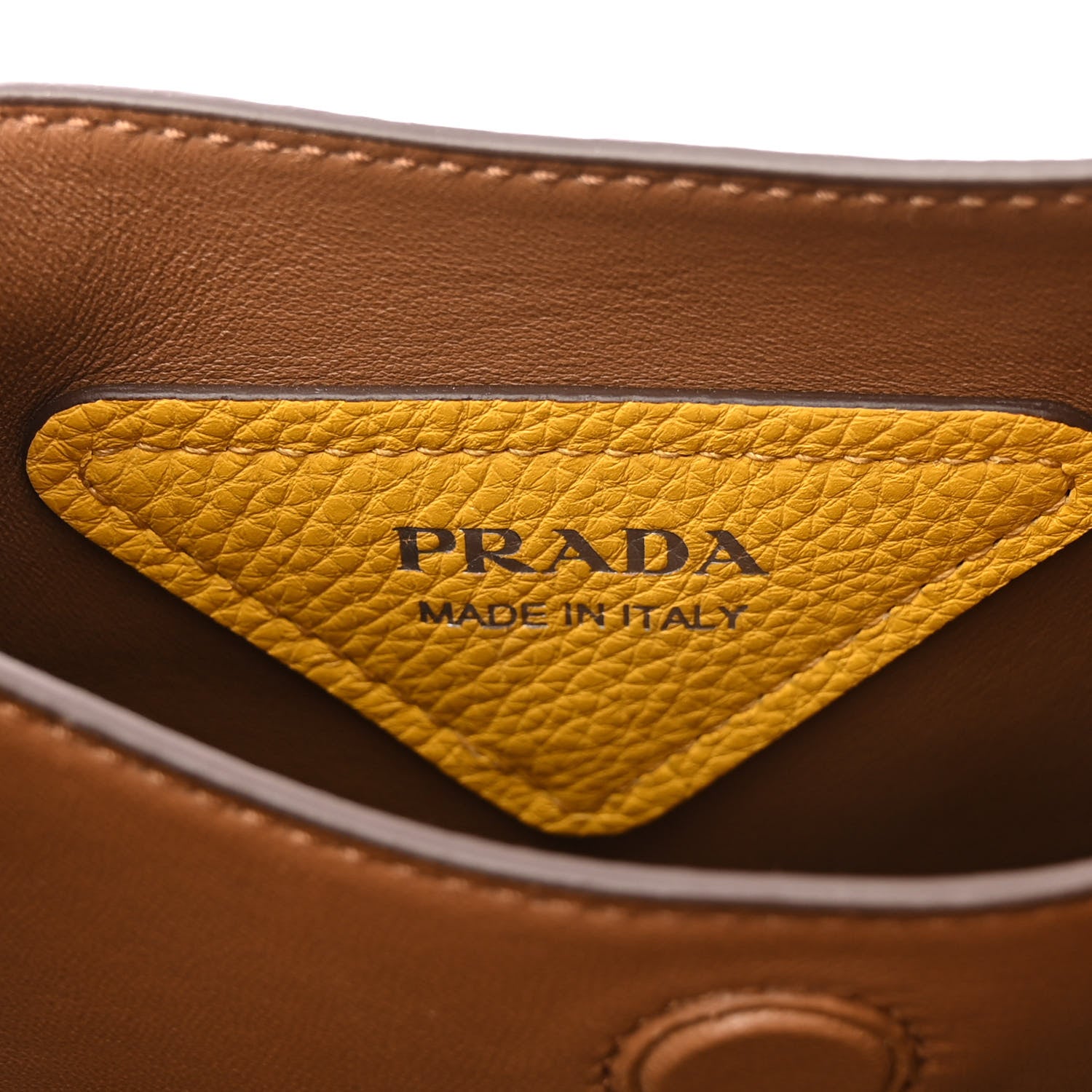 Prada Vitello Daino Soft Dynamique Hobo Soleil Caramello 6 of 9