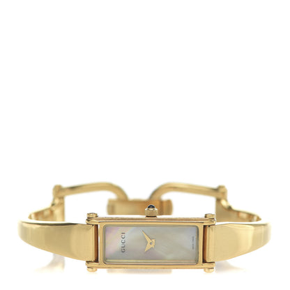 Gucci Stainless Steel Mother of Pearl 12mm 1500L Horsebit Quartz Watch 3 of 6