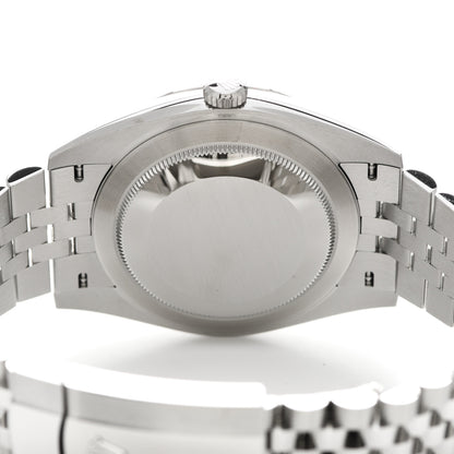 Rolex Stainless Steel 18K White Gold 41mm Oyster Perpetual Wimbledon Datejust Watch Slate 126334 4 of 5