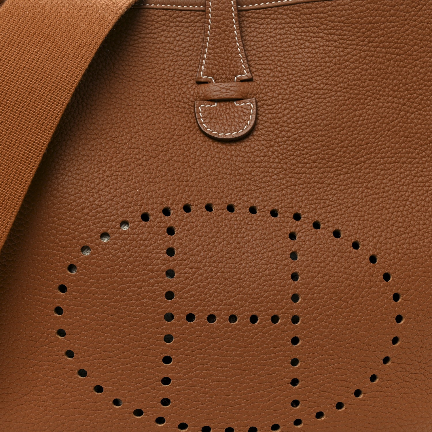Hermes Taurillon Clemence EVELYNE III PM Gold 8 of 11