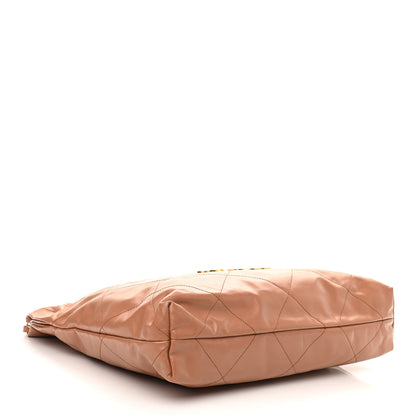Chanel Shiny Calfskin Quilted Chanel 22 Camel 5 of 12