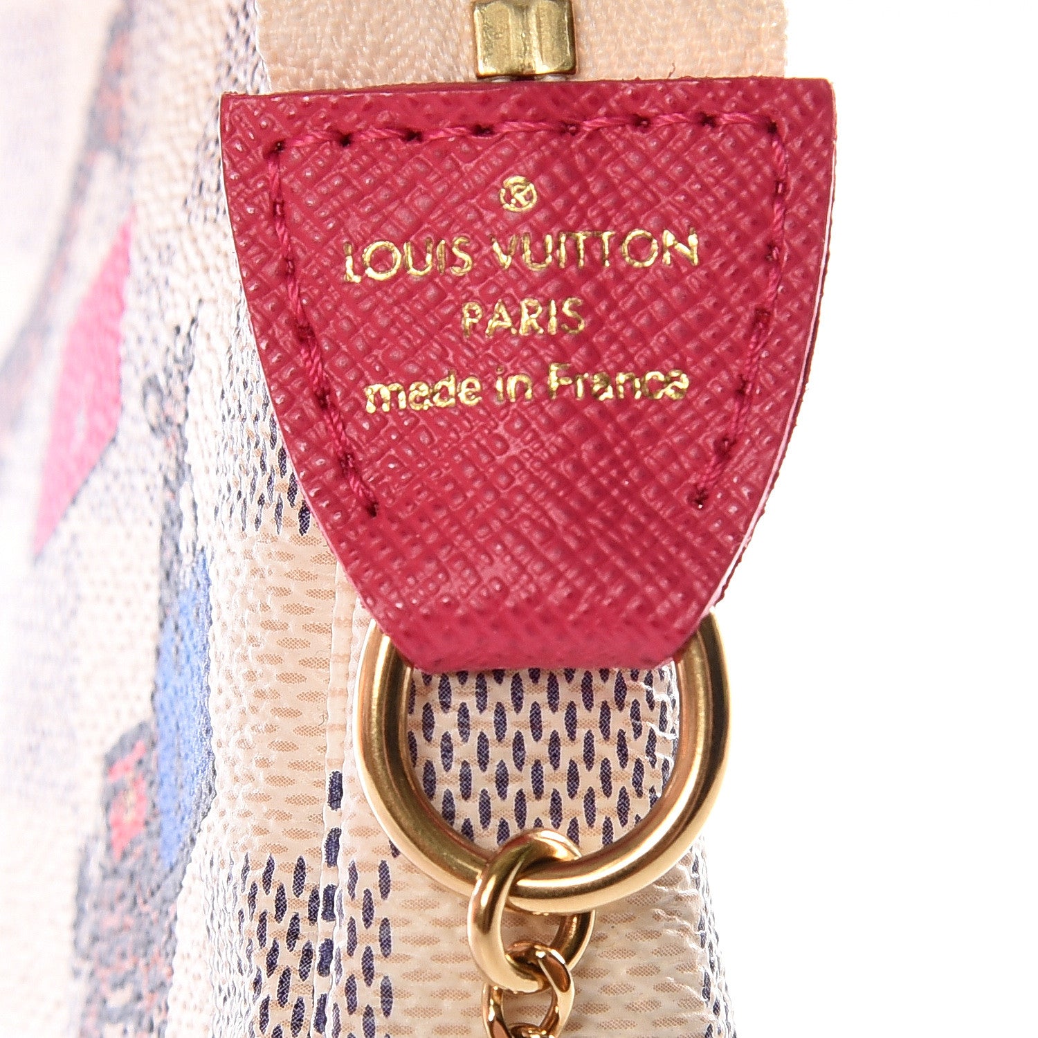 Louis Vuitton Damier Azur 2017 Christmas Animation Mini Pochette Accessories 7 of 9