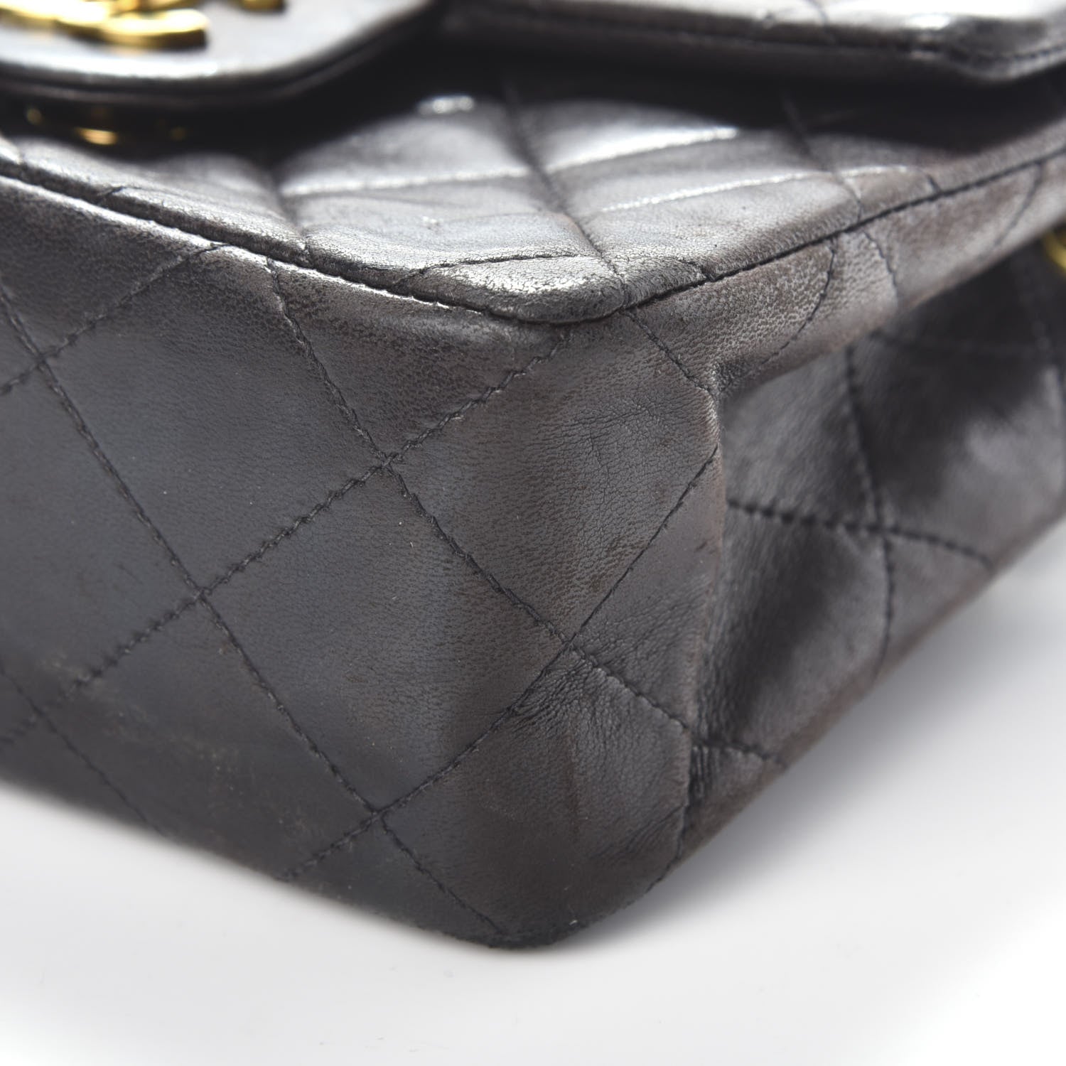 Chanel Lambskin Mini Square Flap Brown 9 of 9