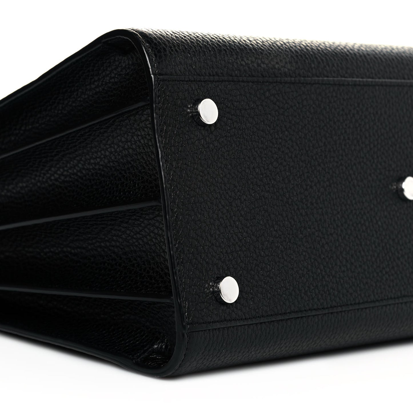 Grained Calfskin Small Sac De Jour Black