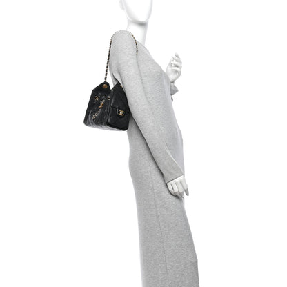 Chanel Caviar Quilted Mini Chanel 25 Handbag Black 2 of 12