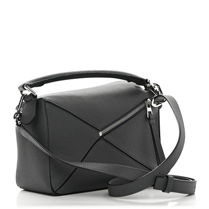 Loewe Calfskin Small Puzzle Bag Gunmetal 3 of 9