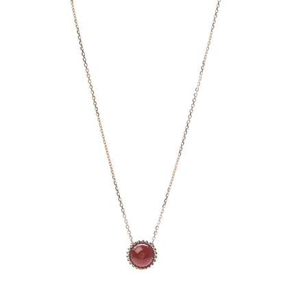 Van Cleef & Arpels 18K Rose Gold Carnelian Perlee Couleurs Pendant Necklace 1 of 5