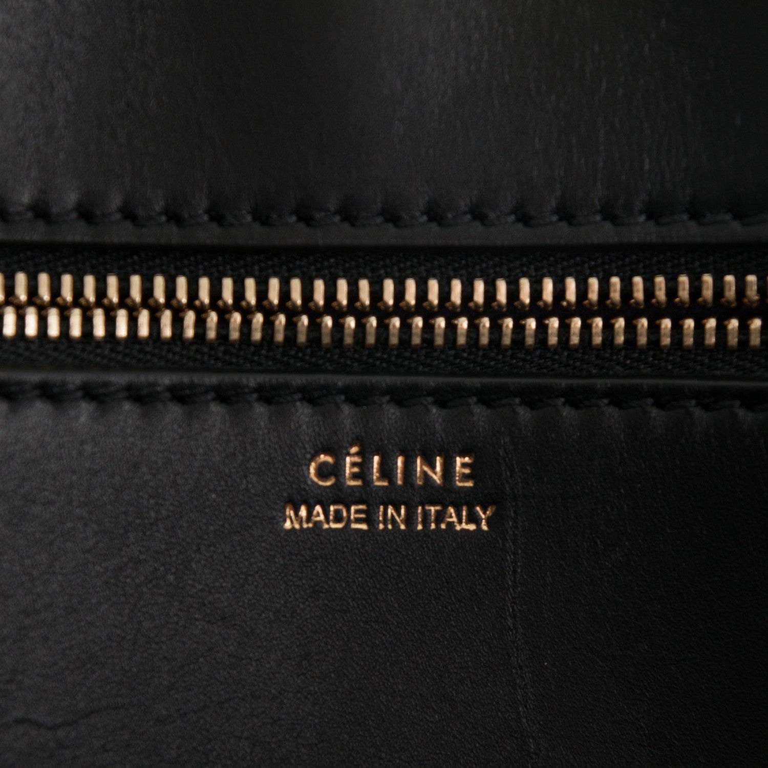 Celine Felt Calfskin Small Tie Knot Tote Navy 6 of 7