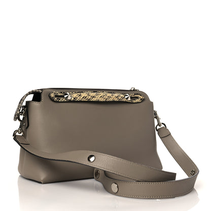 Fendi Vitello Dolce Elaphe Medium By The Way Boston Bag Tortora Multicolor 3 of 11