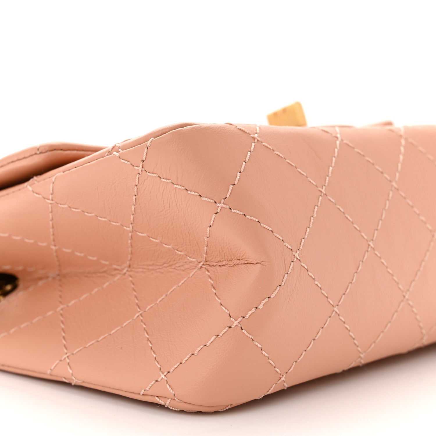 Chanel Aged Calfskin Quilted 2.55 Reissue Mini Flap Beige 9 of 11