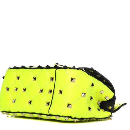 Valentino Garavani Calfskin Micro Rockstud Spike Shoulder Bag Lime 8 of 8