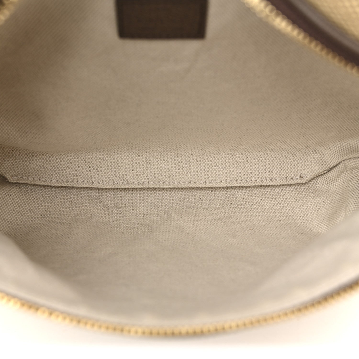 Gucci Monogram Jumbo GG Textured Dollar Calfskin Web Belt Bag Camel Ebony New Acero 5 of 15