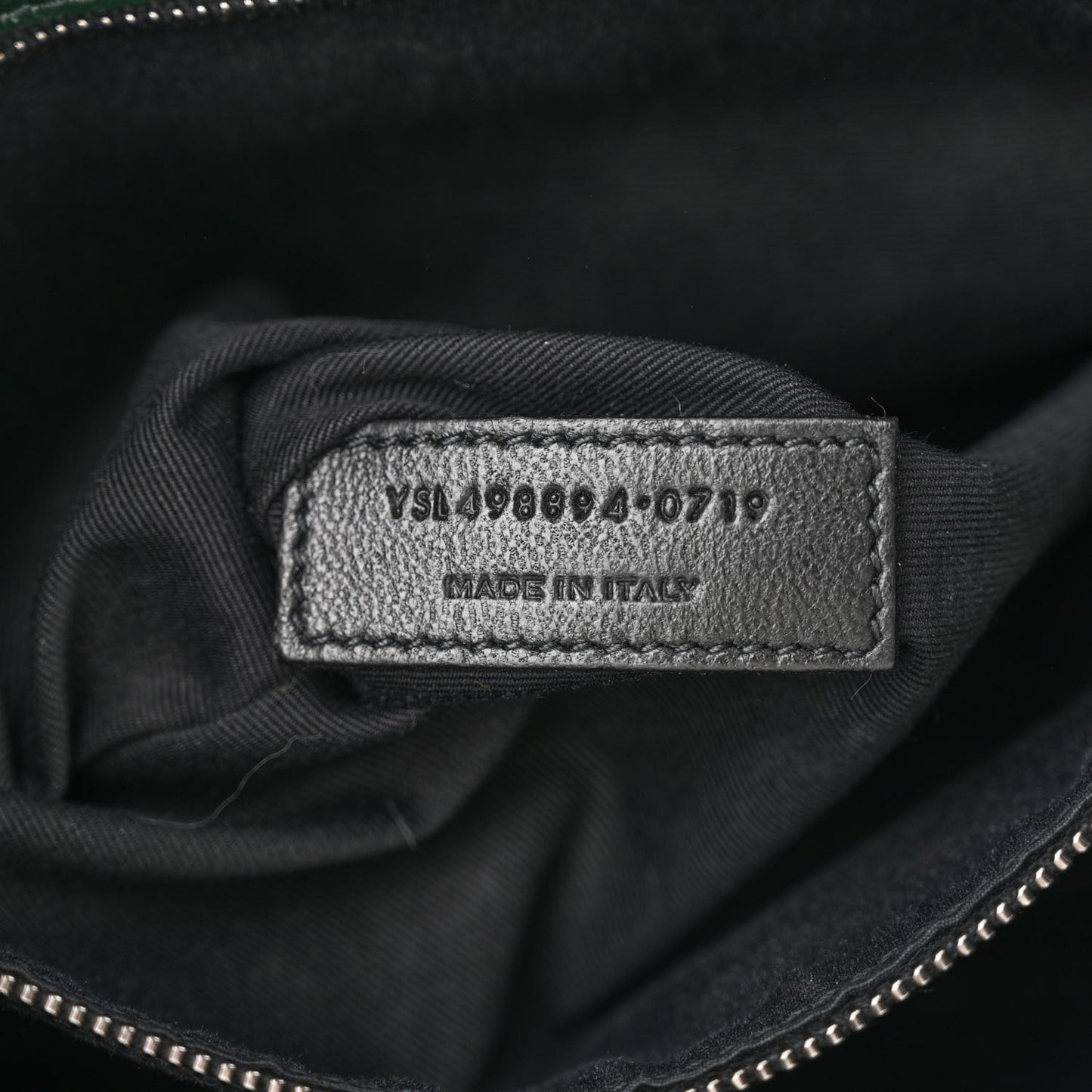 Crinkled Calfskin Matelasse Monogram Medium Niki Chain Satchel Dark Green
